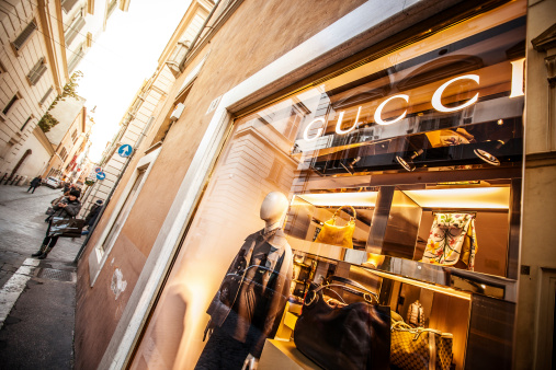 Gucci Store In Via Frattina Rome Stock Photo - Download Image Now - Gucci,  Retail, Rome - Italy - iStock
