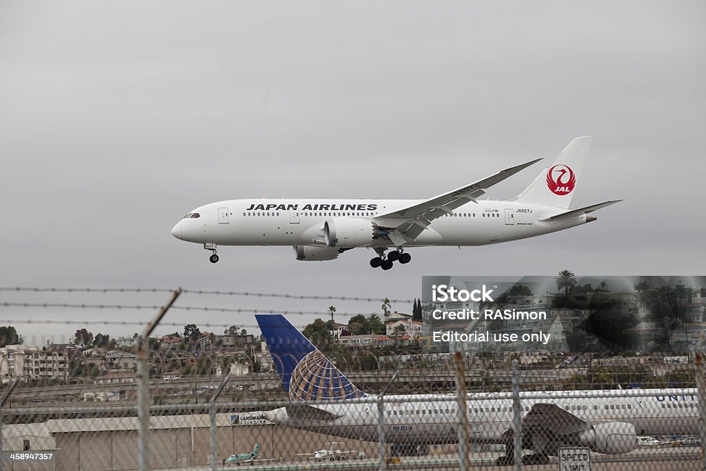 ７８７ Dreamliner に土地について - イノベーションのロイヤリティフリーストックフォト