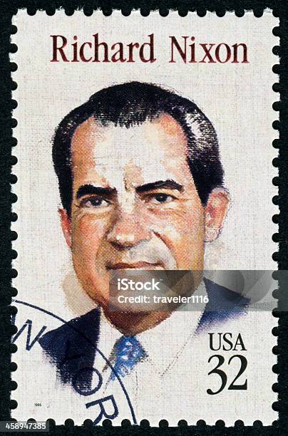 Photo libre de droit de Richard Nixon Timbre banque d'images et plus d'images libres de droit de Richard Nixon - Richard Nixon, Portrait - Image, Timbre-poste