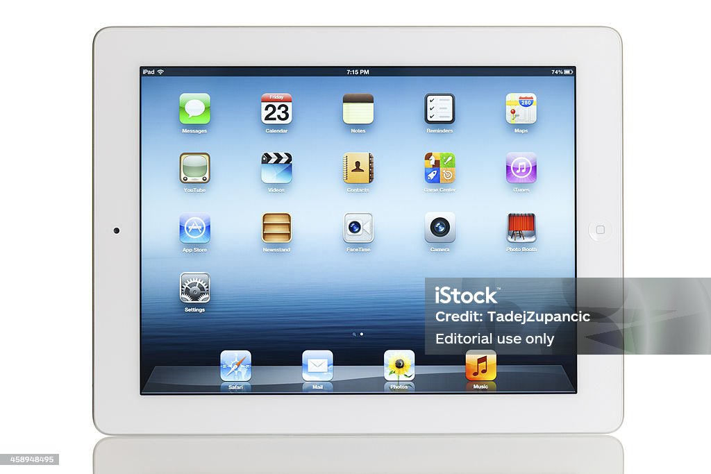 Домашний экран iPad 3 - Стоковые фото GAFAM роялти-фри