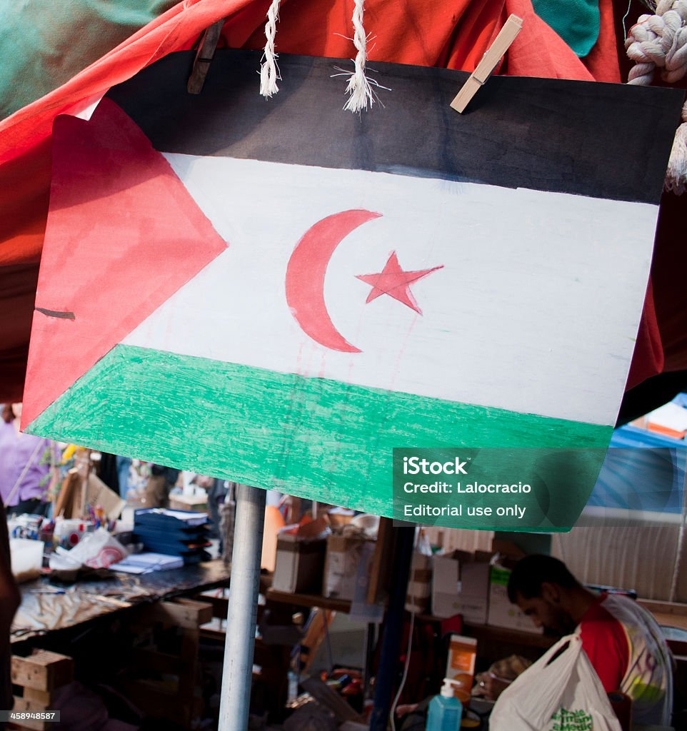 Bandera Saharas de - Foto de stock de Bandera libre de derechos