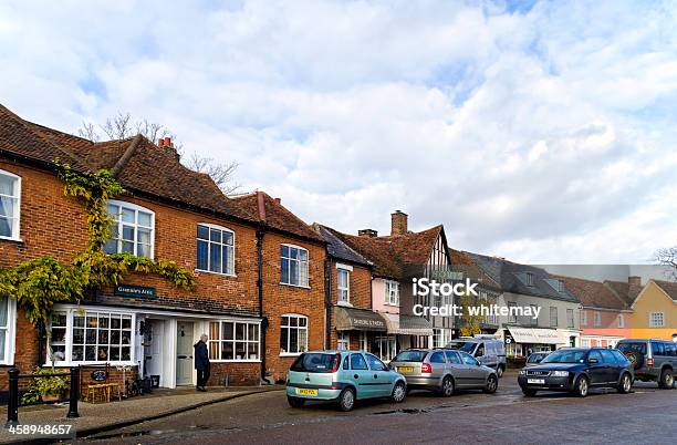 Рынок В Lavenham — стоковые фотографии и другие картинки Дом - Дом, Стиль тюдор, Впереди