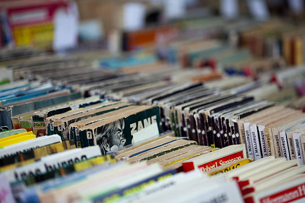 Used books market. stock photo