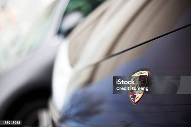 Porsche Emblem On 911 991 Series Stock Photo - Download Image Now - Porsche, Sports Car, Insignia