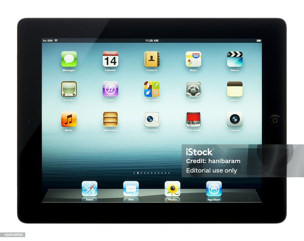 Apple iPad Wi-Fi, komórkowej, - Zbiór zdjęć royalty-free (Aplikacja mobilna)