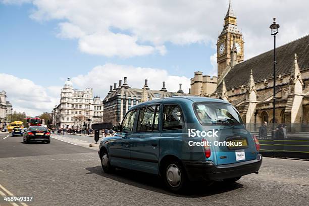 London Taxi Cab On Westminster Bridge United Kingdom Stock Photo - Download Image Now