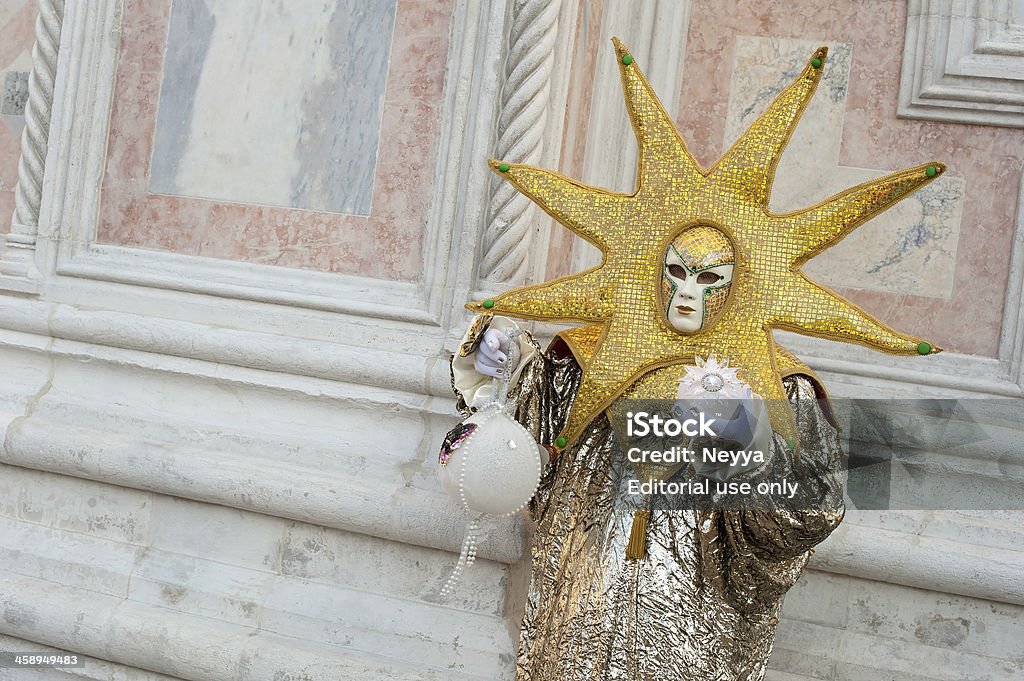 Carnaval de Veneza de 2012 - Royalty-free Amarelo Foto de stock