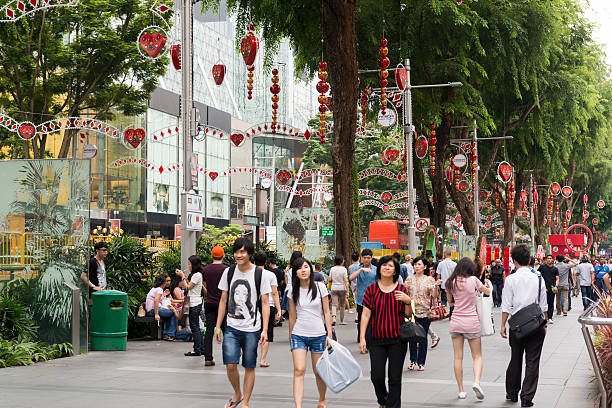 Orchard Road in der Weihnachtszeit – Foto