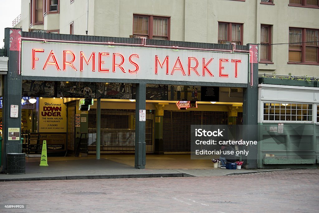 Mercado de agricultores de Pike Place, Seattle - Foto de stock de Adulto libre de derechos