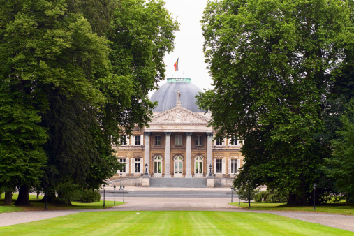 Nettetal, March 5, 2022 - The small castle Haus Bey, former knight's estate, in Nettetal-Hinsbeck, Lower Rhine Area.