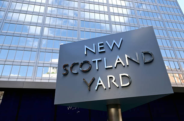 new scotland yard placa, greater london - greater london fotos - fotografias e filmes do acervo