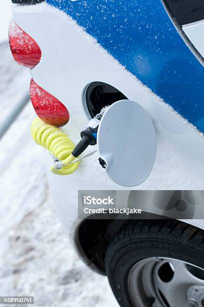 Electric Car In Amsterdam Stock Photo - Download Image Now - Electric Vehicle, Winter, Alternative Fuel Vehicle