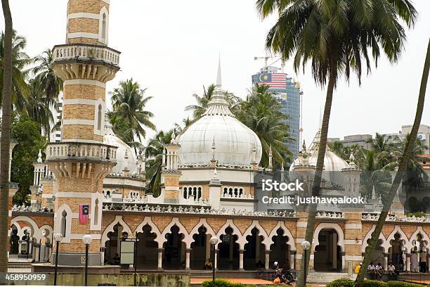 Mesquita Jamek Em Kuala Lumpur - Fotografias de stock e mais imagens de Arquitetura - Arquitetura, Capitais internacionais, Cidade