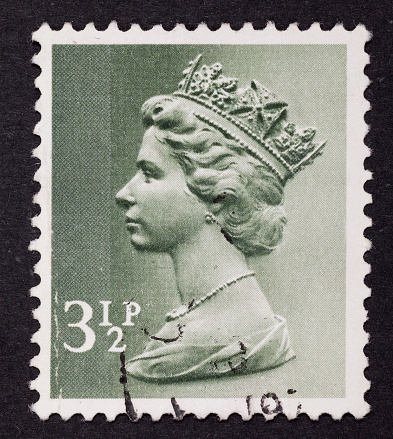 POLTAVA, UKRAINE - APRIL 21, 2019. Vintage stamp printed in Great Britain 1939 shows , King George VI