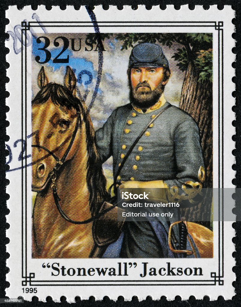 Selo de Stonewall Jackson - Royalty-free Guerra Civil Foto de stock