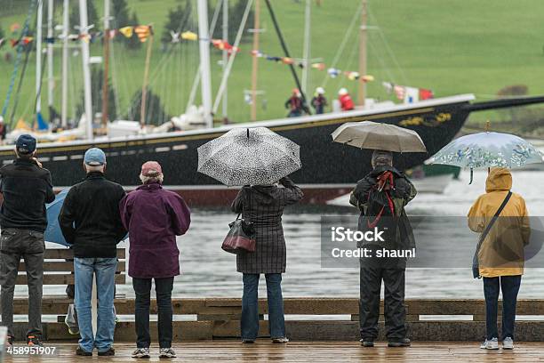 Guardare Dal Molo - Fotografie stock e altre immagini di Andare in barca a vela - Andare in barca a vela, Barca a vela, Canada