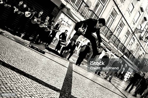 Student Dancing In Lisbon Stock Photo - Download Image Now - Adult, Black And White, Capital Cities