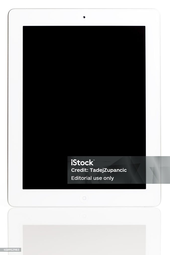 Vorderseite des iPad 3 - Lizenzfrei Berührungsbildschirm Stock-Foto