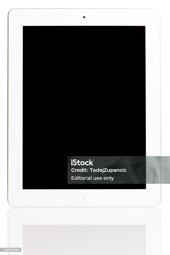 Frente do iPad 3 - Foto de stock de Branco royalty-free