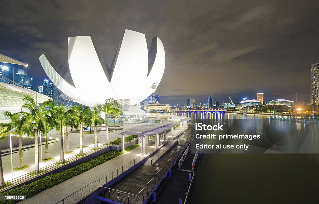 Paisagem urbana de Marina Bay em Cingapura - Foto de stock de Caracol royalty-free