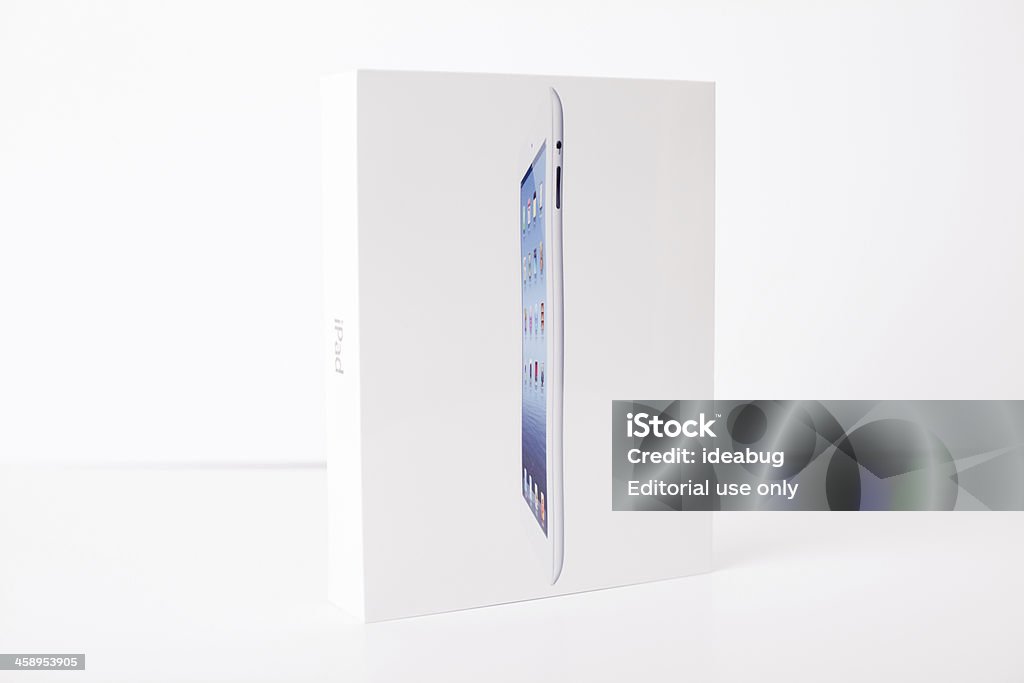 Nuevo Apple iPad tercera generación, 16 GB, blanco, Wi-Fi - Foto de stock de Blanco - Color libre de derechos