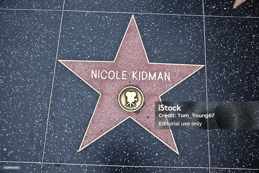 Голливуде Аллея славы Star Николь Кидман - Стоковые фото Николь Кидман роялти-фри