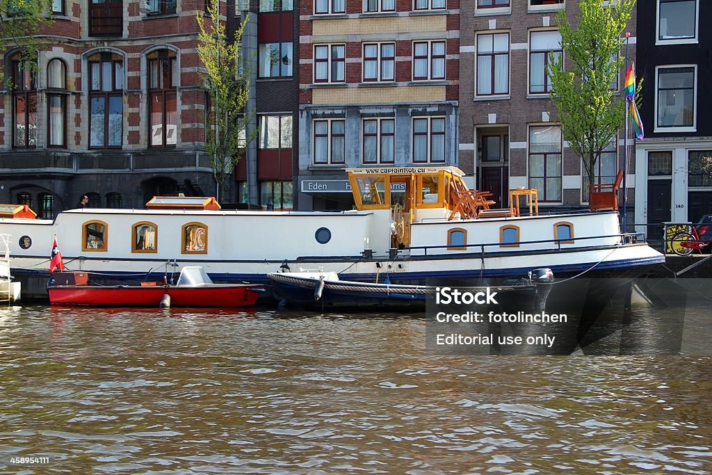 Motorboats in Amsterdam - Lizenzfrei Alt Stock-Foto