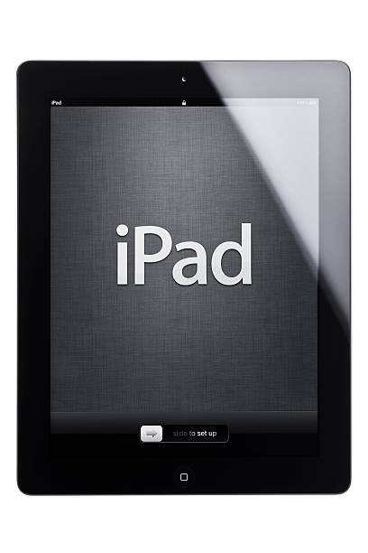 apple ipad 3 、(新しい ipad )、絶縁、クリッピングパス - ipad 3 ipad clipping path connection ストックフォトと画像