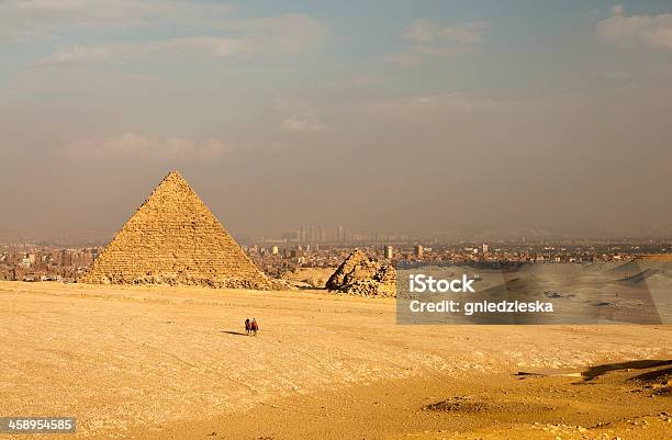 Mykerinos Piramide In Giza Stock Photo - Download Image Now - Autumn, Built Structure, Cairo