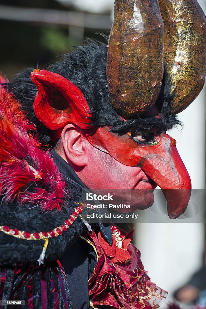 Devil Maske Karneval 2013 San Marco und Venedig, Italien - Lizenzfrei Bühnenkostüm Stock-Foto