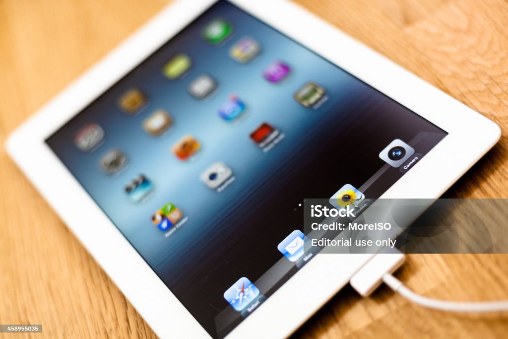 뉴 iPad 3세대 2012 - ��로열티 프리 0명 스톡 사진