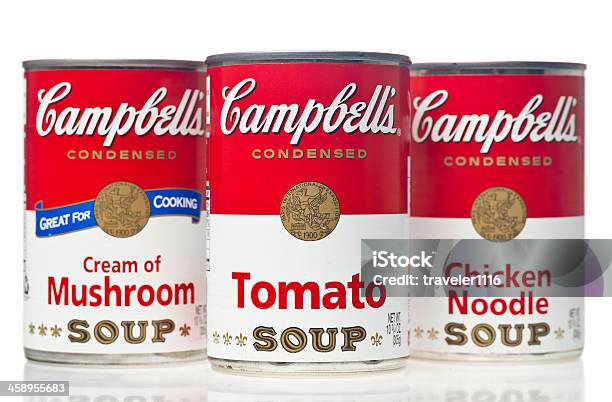Cambells Soup Stock Photo - Download Image Now - Soup, Can, Canned Food