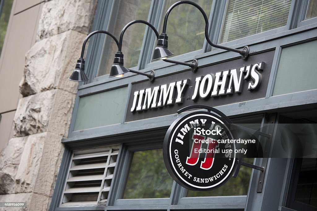 Jimmy 존 고급 샌드위치 쇼핑하다, 시애틀 - 로열티 프리 Jimmy John's 스톡 사진