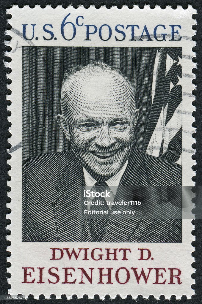 Präsident Dwight D. Eisenhower Stamp - Lizenzfrei Dwight D. Eisenhower Stock-Foto