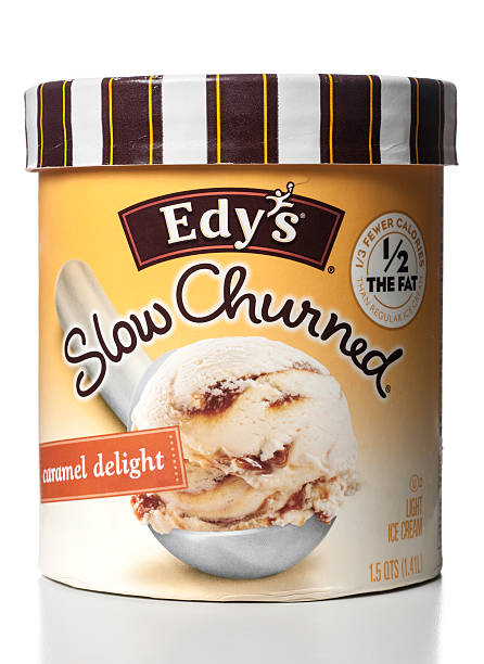 helados edy s churned lenta deleitan helado de caramelo" - churned fotografías e imágenes de stock