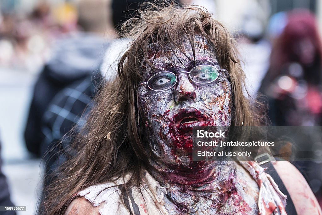 Toronto Zombie Walk 2012" - Lizenzfrei Bemaltes Gesicht Stock-Foto