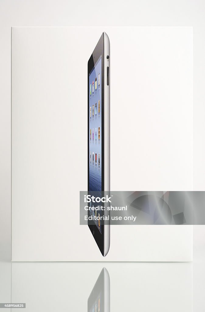 iPad 3 embalagens de produtos - Royalty-free Arte, Cultura e Espetáculo Foto de stock