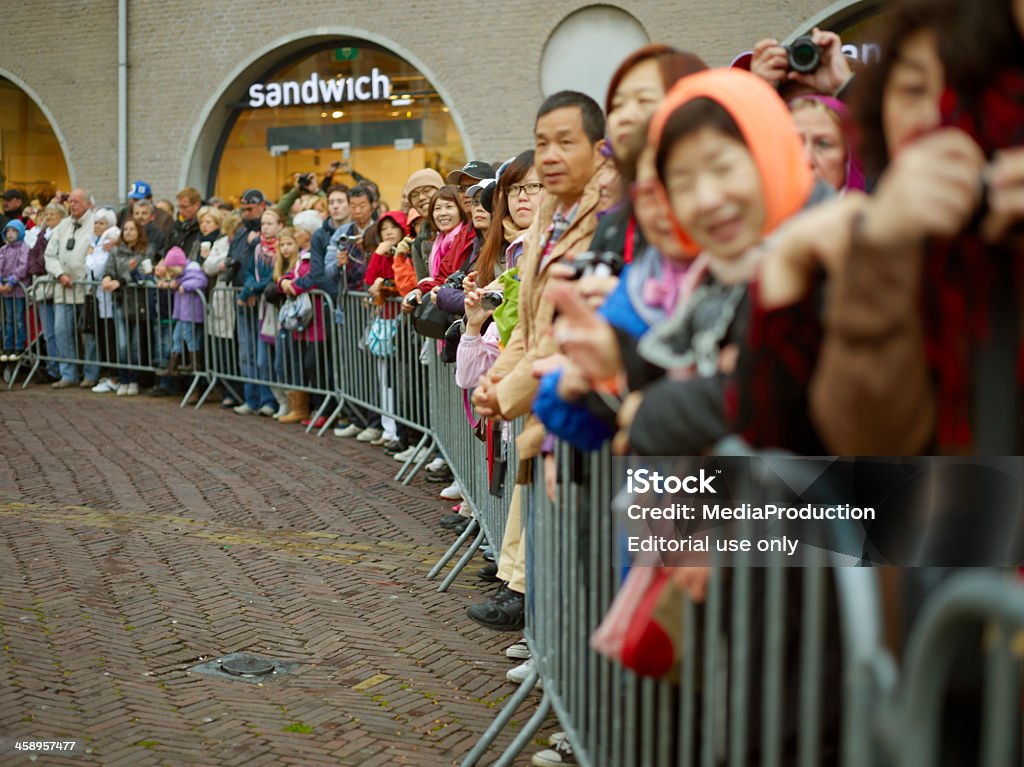 Zuschauer im niederländischen Cheese market show - Lizenzfrei Amsterdam Stock-Foto