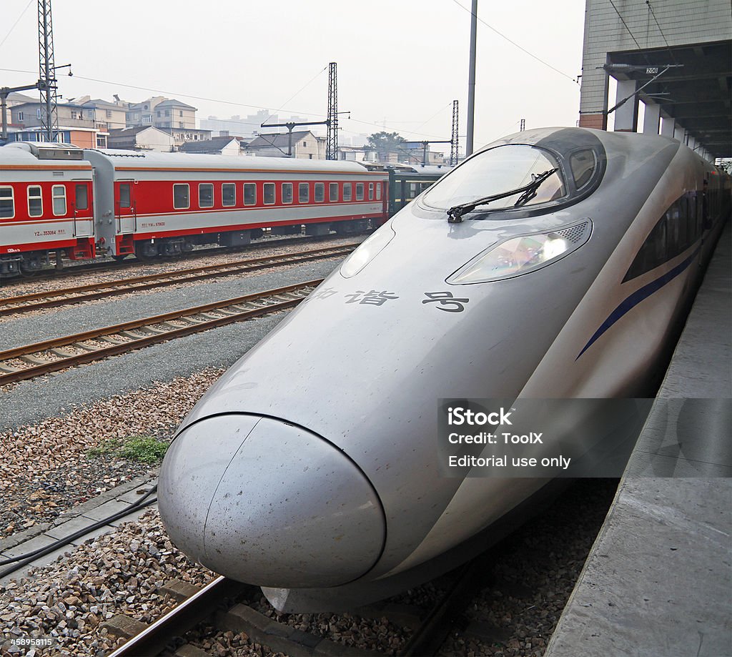 China Railway Highspeed-Shinkansen - Lizenzfrei Bahngleis Stock-Foto