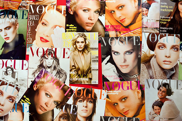 Vogue magazine covers stock photo