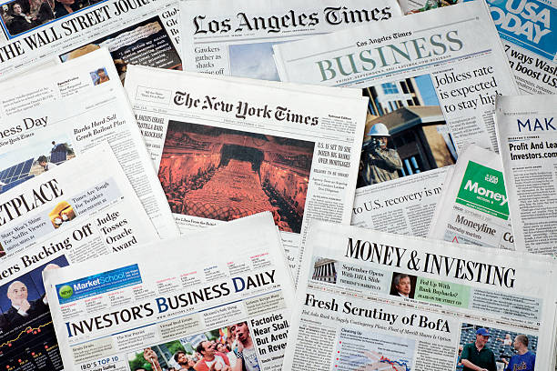 American Newspapers stock photo