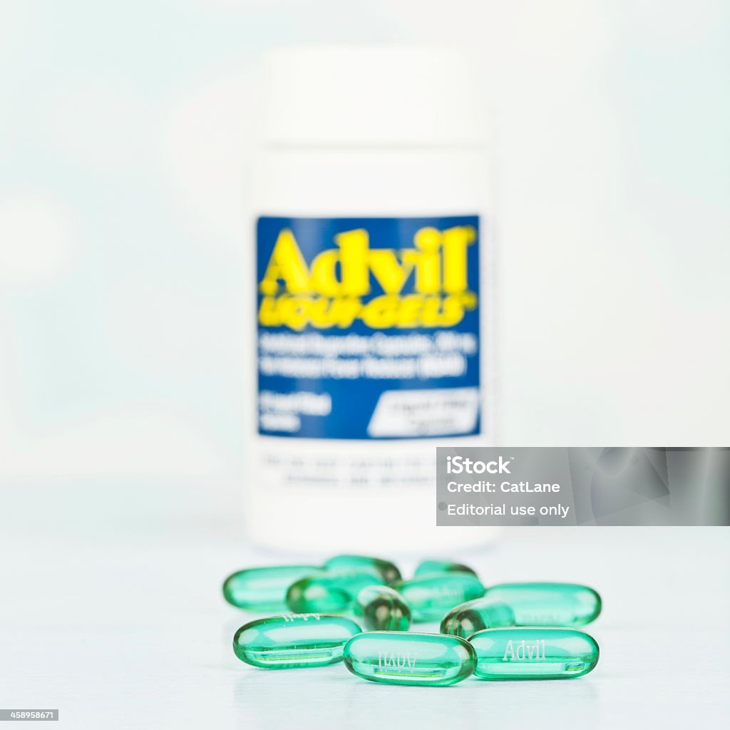Advil Liqui-gel - Foto stock royalty-free di Capsula