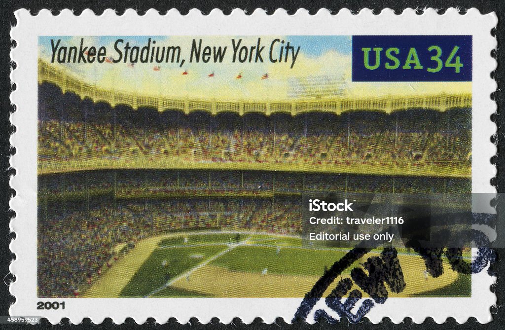 Yankee Stadium Stamp "Richmond, Virginia, USA - November 20th, 2012:  Cancelled Stamp From The United States Featuring Yankee Stadium In New York City." New York Yankees Stock Photo