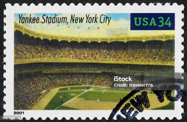 Yankee Stadium Stamp Stock Photo - Download Image Now - New York Yankees, Yankee Stadium, Old-fashioned
