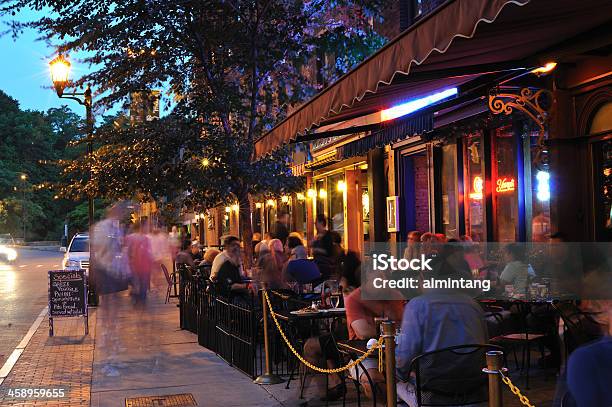 Dining Out In Ithaca Stock Photo - Download Image Now - Dining, Downtown District, Ithaca