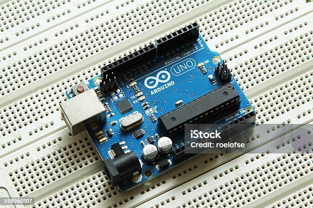 Arduino Uno Microcontroller Stock Photo - Download Image Now ...