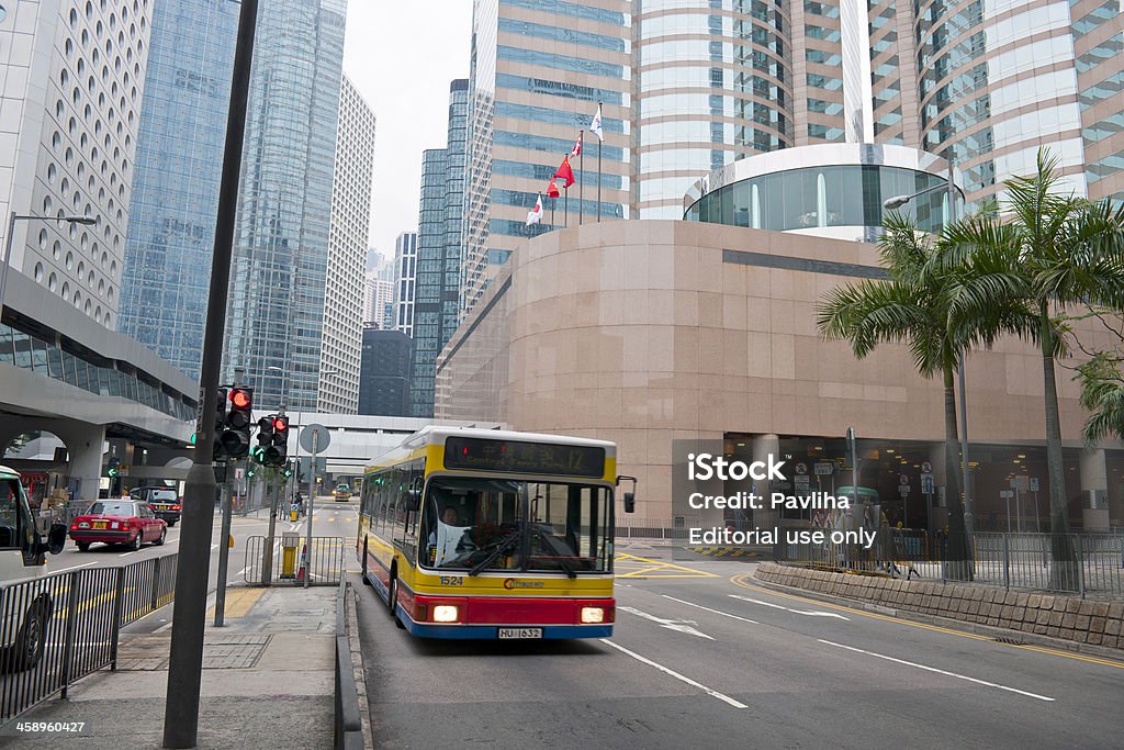 Autocarro em Hong Kong Central - Royalty-free Ao Ar Livre Foto de stock