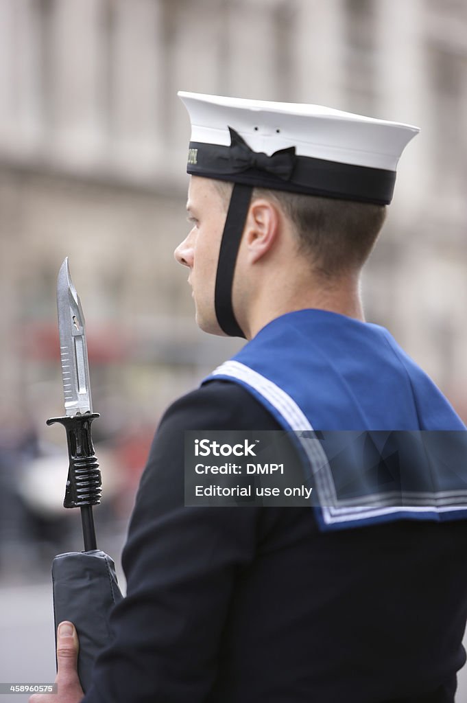 Royal Navy marinaio in servizio al giubileo di diamante - Foto stock royalty-free di Marina Militare Britannica