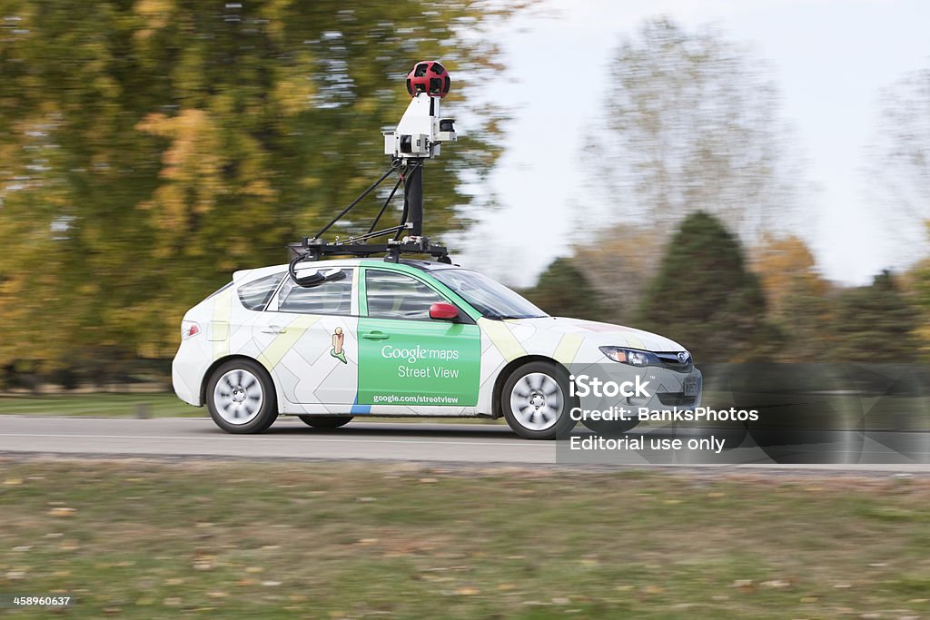 Mappe di Google Street View auto - Foto stock royalty-free di Google - Marchio