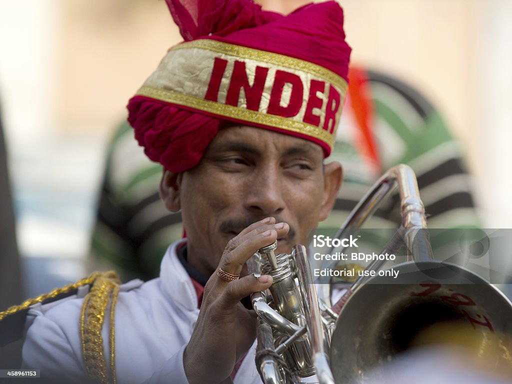 Indian Musiker in Neu-Delhi, Indien - Lizenzfrei Blaskapelle Stock-Foto